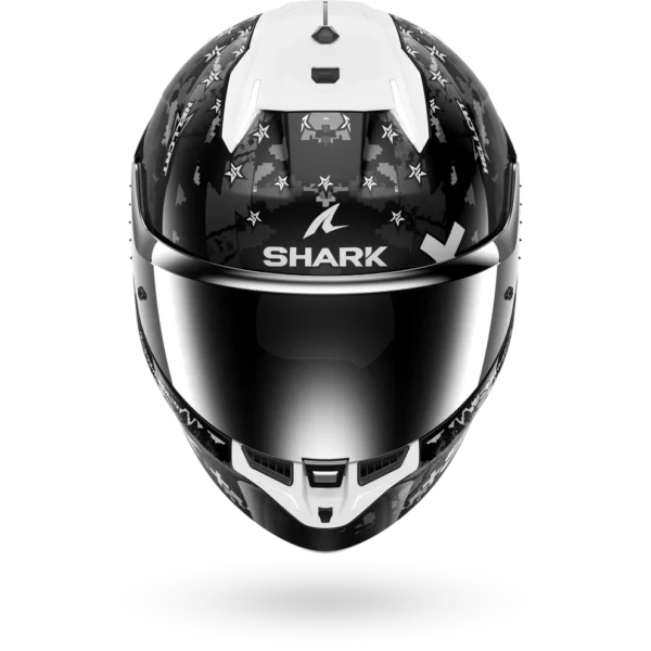 Shark Skwal I3 Hellcat Zwart Chroom Zilver - Afbeelding 4