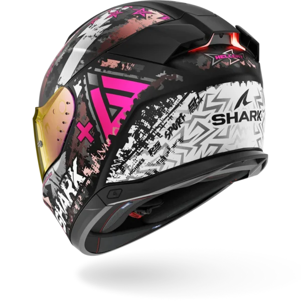Shark Skwal I3 Hellcat Mat Zwart Chroom Paars - Afbeelding 3