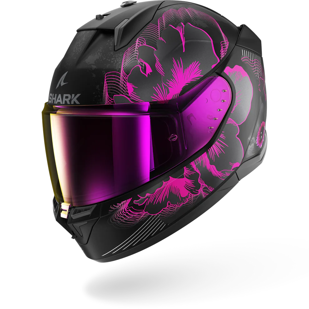Mat zwart violet antraciet