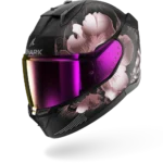 Mat zwart violet goud