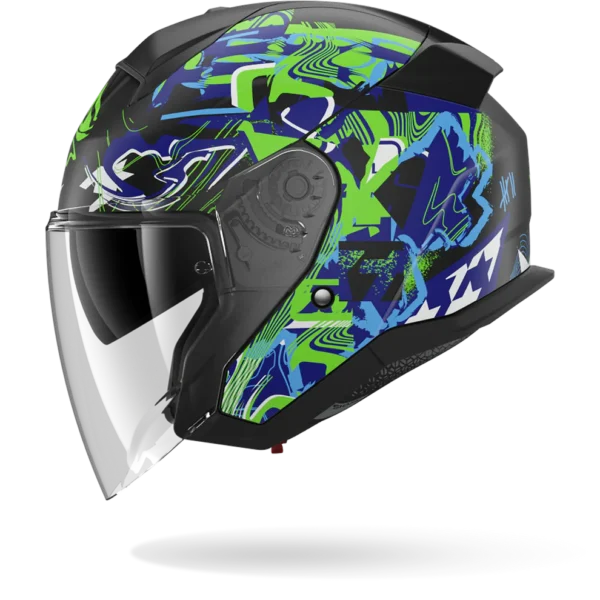 Shark Skwal Jet Pranz Mat Zwart Groen Blauw - Afbeelding 3