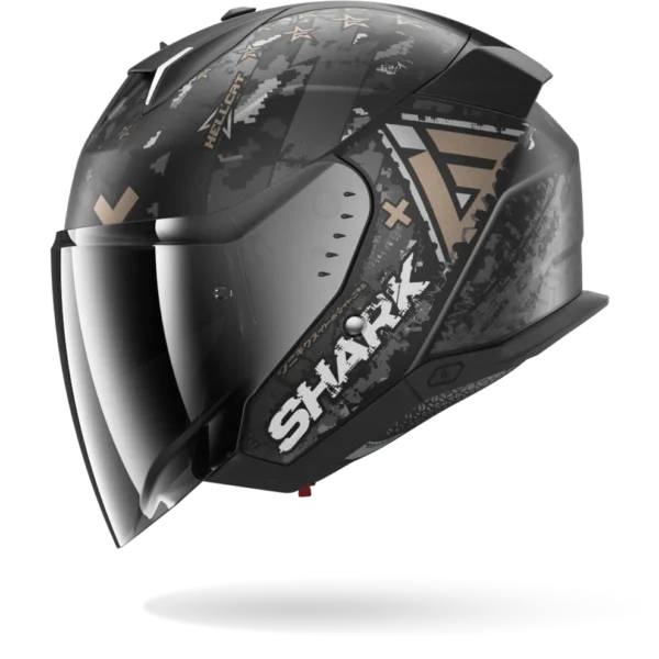 Shark Skwal I3 Jet Hellcat Mat Zwart Chroom Antraciet - Afbeelding 3