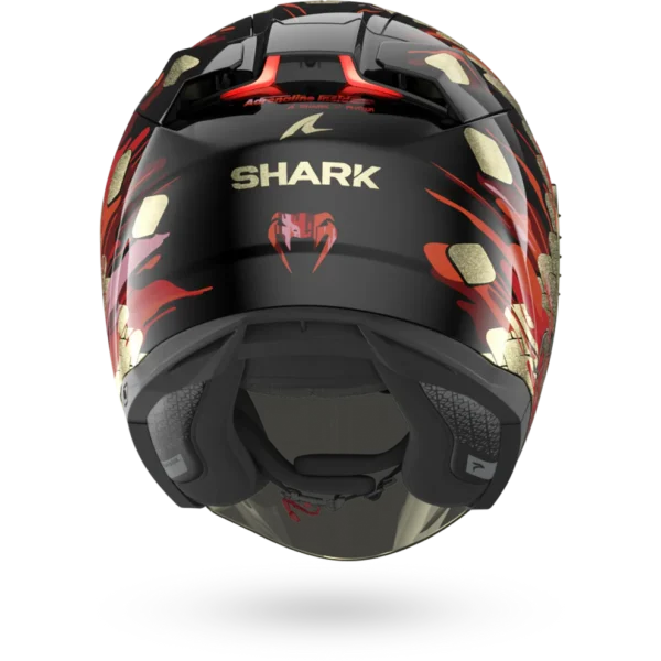 Shark Skwal I3 Jet Venum Zwart Rood Goud - Afbeelding 2