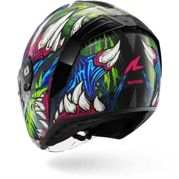 Shark RS Jet Shaytan Zwart Groen Violet - Afbeelding 5