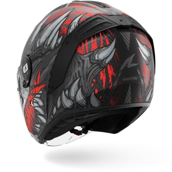Shark RS Jet Shaytan Mat Zwart Rood Antraciet - Afbeelding 5