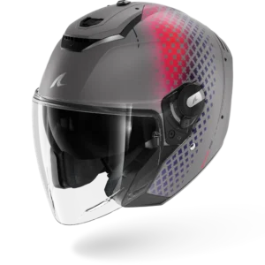Shark RS Jet Stride Mat Zilver Violet blauw