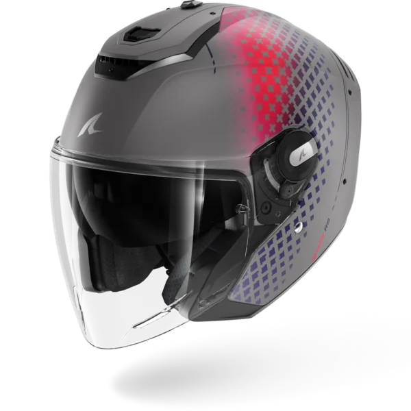Shark RS Jet Stride Mat Zilver Violet blauw