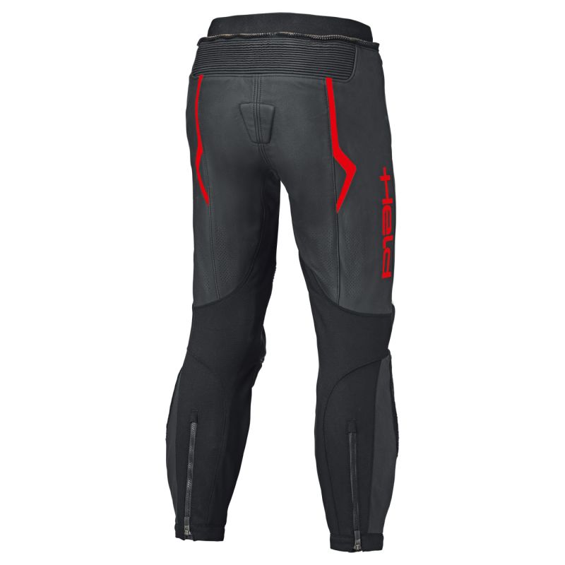 Held Street Rocket 4 leren motorbroek zwart -  neon rood - Afbeelding 2
