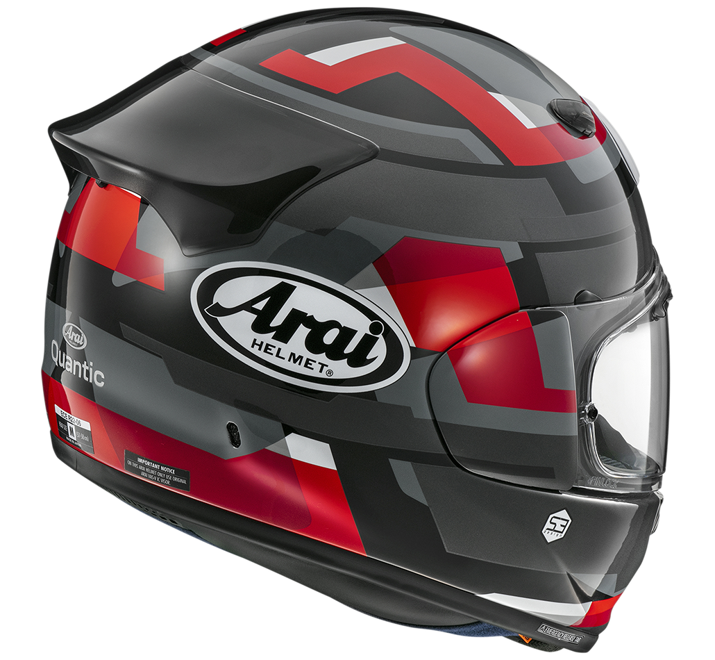 Arai Quantic Abstract Rood - Afbeelding 2