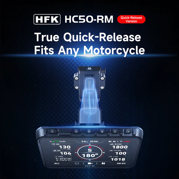 HFK HC50-RM Smart Motorcycle Bikeplay with Quick-Release mount - Afbeelding 2