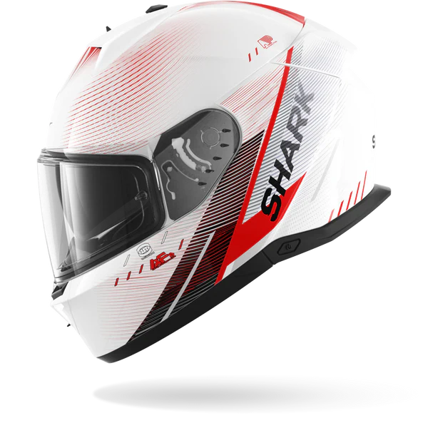 SHARK SKWAL I3 SPEED-TECH White Red Black - Afbeelding 4