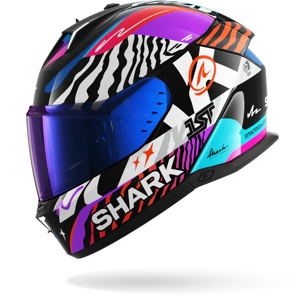 SHARK SKWAL I3 SPEED-FANCY Black White Orange - Afbeelding 3