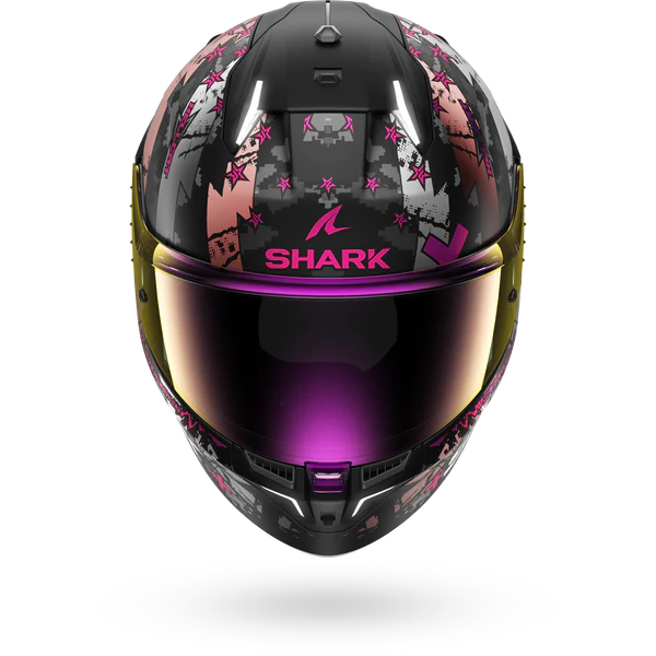 SHARK SKWAL I3 HELLCAT Mat Black Chrome Purple - Afbeelding 3