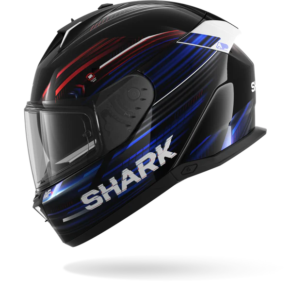 SHARK SKWAL I3 LIGHT-BLUR Black Red Blue - Afbeelding 4