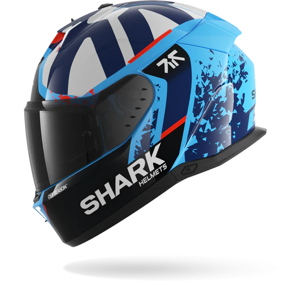 SHARK SKWAL I3 REPLICA RAUL FERNANDEZ Blue White - Afbeelding 4