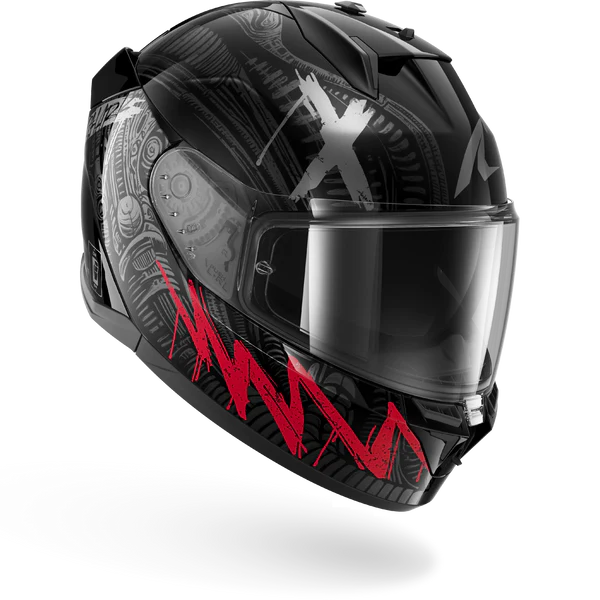 SHARK D-SKWAL 3 SHIEVER Black Anthracite Red - Afbeelding 4