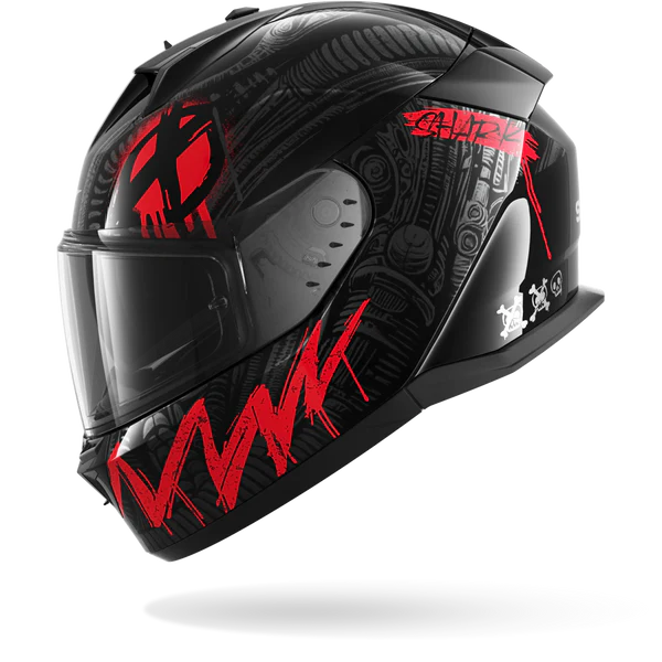 SHARK D-SKWAL 3 SHIEVER Black Anthracite Red - Afbeelding 3