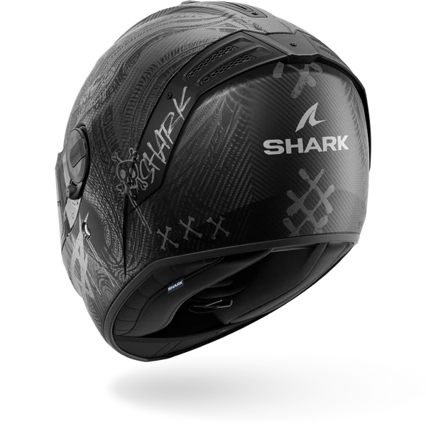 SHARK SPARTAN RS SHIEVER Mat Carbon Anthracite Silver - Afbeelding 4