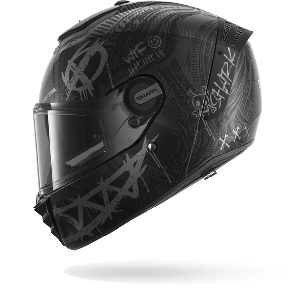 SHARK SPARTAN RS SHIEVER Mat Carbon Anthracite Silver - Afbeelding 2