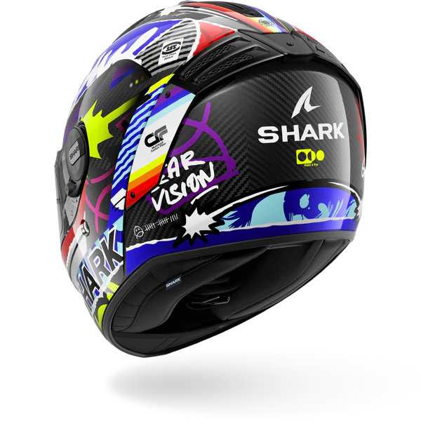 SHARK SPARTAN RS STREETRUSH Carbon Blue Chrome - Afbeelding 2