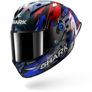 SHARK AERON-GP Fim Racing #1 REPLICA ZARCO VICTORY 2025 Carbon Blue Chrome