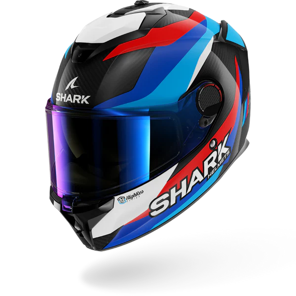 SHARK SPARTAN GT PRO GUINTOLI Carbon Blue Red