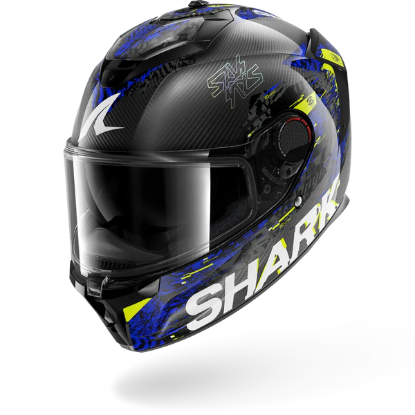 SHARK SPARTAN GT PRO SPEED-VIB Carbon Anthracite Blue