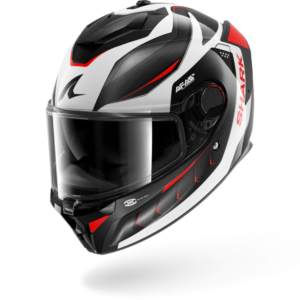 SHARK SPARTAN GT PRO MEKARIUM Carbon Silver Red
