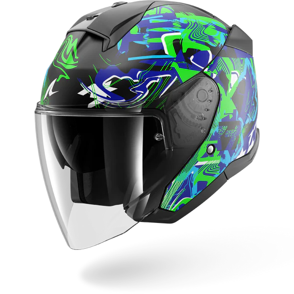 SHARK SKWAL JET PRANZ Mat Black Green Blue