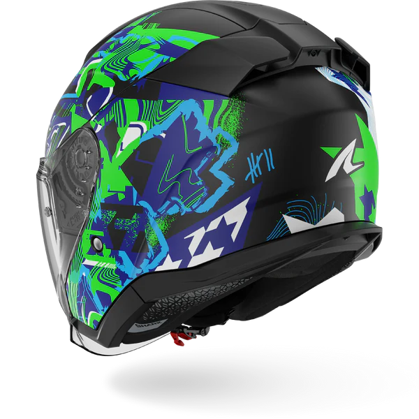 SHARK SKWAL JET PRANZ Mat Black Green Blue - Afbeelding 5