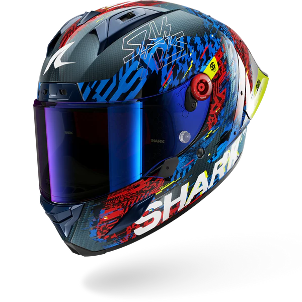 SHARK AERON-GP Fim Racing #2 SPEED-VIB Carbon Blue Red