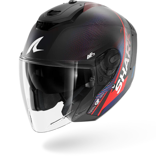 SHARK RS JET CARBON SPEED-TECH Mat Carbon Blue Red