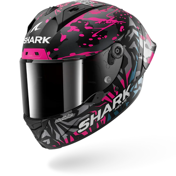 SHARK AERON-GP FIM Racing #2 REPLICA REDDING Mat Black Violet Blue